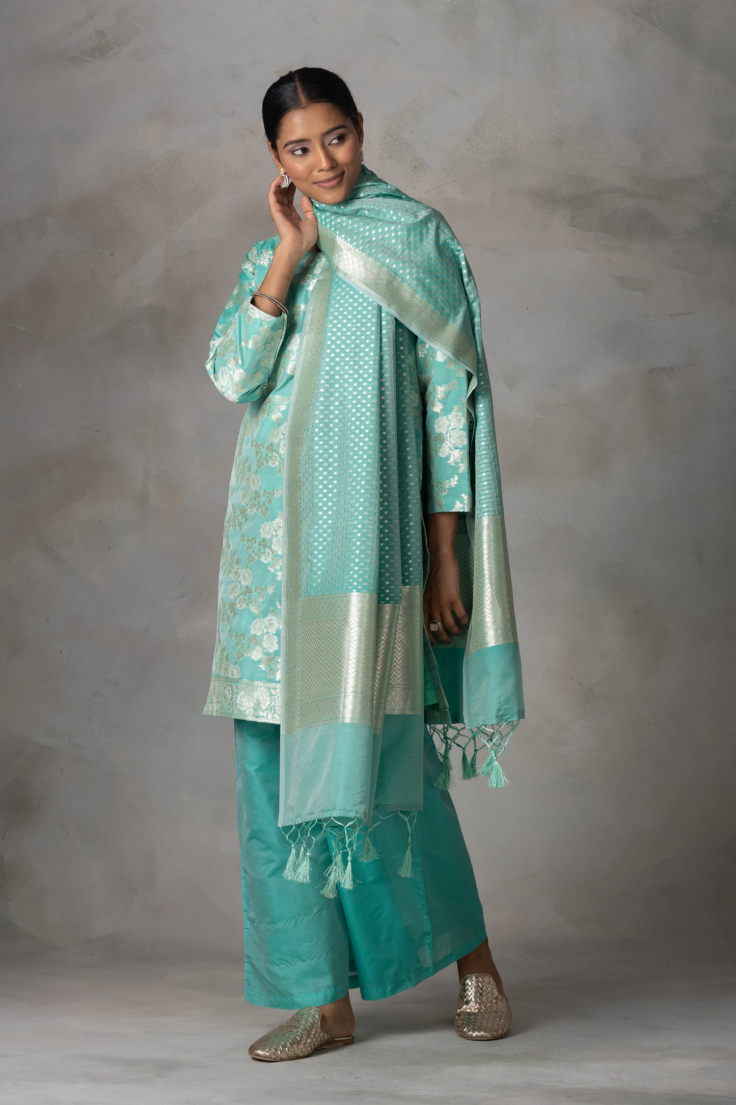 Banarsi Katan Silk Suit