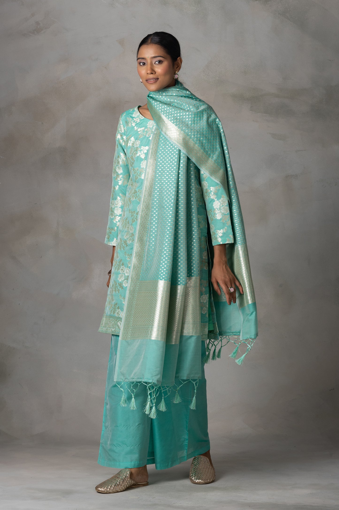 Banarsi Katan Silk Suit