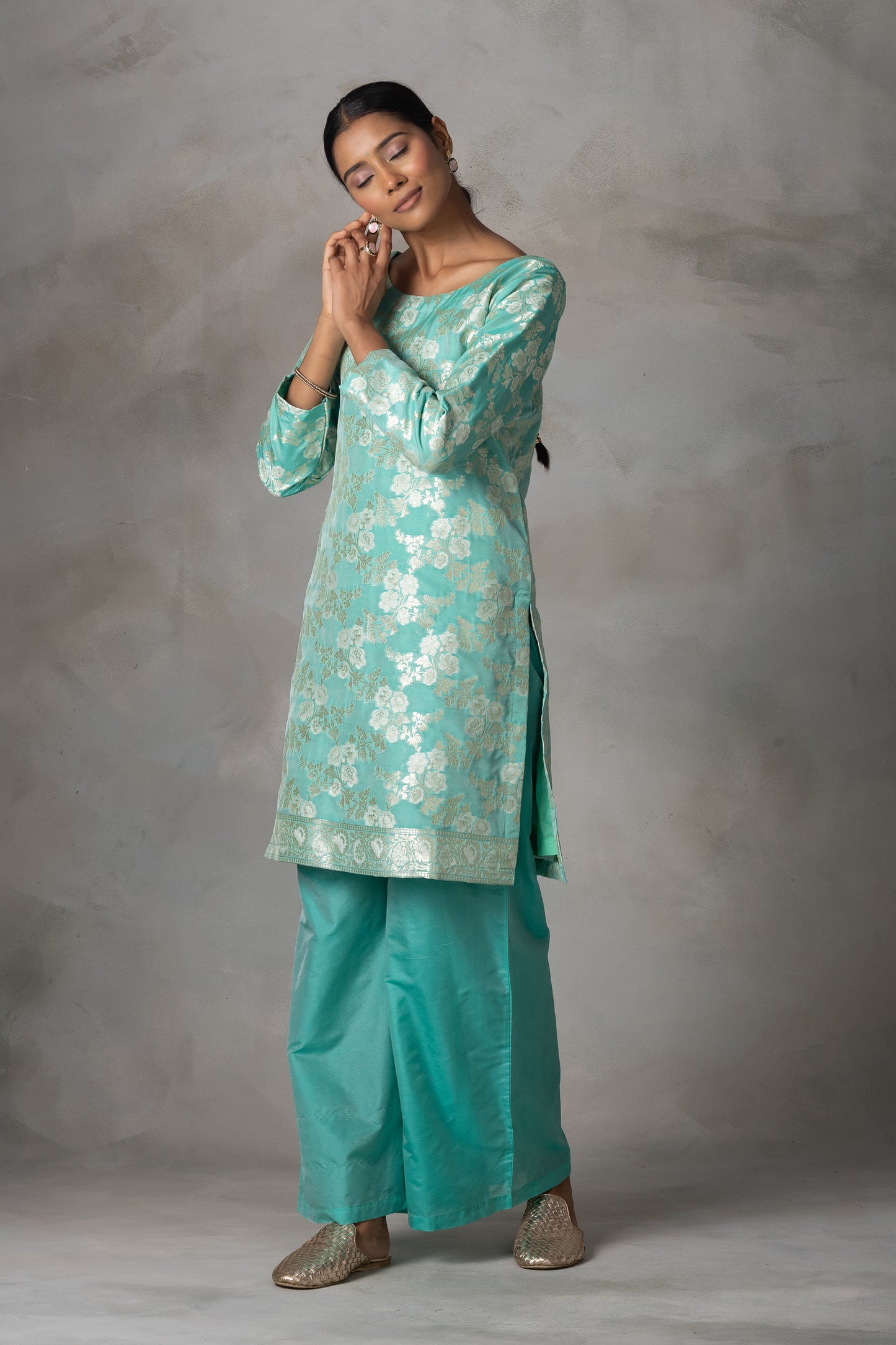 Banarsi Katan Silk Suit