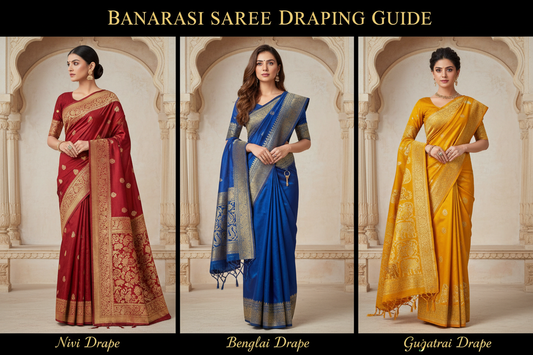 Banarasi Saree Draping Styles Ideas